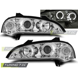 TUNING-TEC farovi (Angel Eyes) za OPEL TIGRA 09.94-12.00 (H1), krom