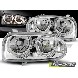 TUNING-TEC farovi (Angel Eyes) za VW GOLF 3 09.91-08.97 (H7), krom, V1