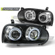 TUNING-TEC farovi (Angel Eyes) za VW GOLF 3 09.91-08.97 (H1), crna, V2