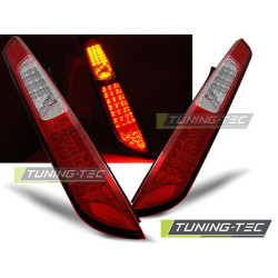 TUNING-TEC LED stražnja svjetla za FORD FOCUS MK2 09.04-08 HB (HATCHBACK), crveno-bijela