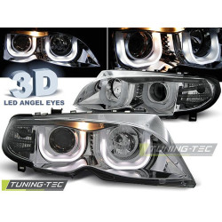 Farovi angel eyes 3D krom za BMW E46 09.01-03.05 S/T