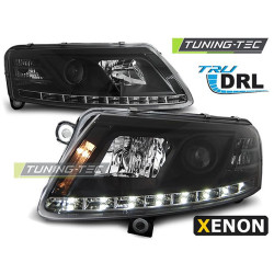 TUNING-TEC farovi (True DRL) za XENON AUDI A6 C6 04.04-08 (D2S/H1), crna