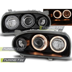 TUNING-TEC farovi (Angel Eyes) za VW GOLF 3 09.91-08.97 (H7), crna, V2