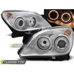 Farovi OPEL ASTRA H 03.04-09 angel eyes krom
