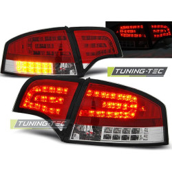 TUNING-TEC LED stražnja svjetla za AUDI A4 B7 11.04-03.08 SEDAN (LIMOUSINE), crveno-bijela