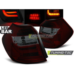 TUNING-TEC LED stražnja svjetla (LED Bar) za BMW E87/E81 09.07-11 LCI, crveno-dimljena
