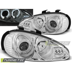 Farovi MAZDA MX3 91-98 angel eyes krom