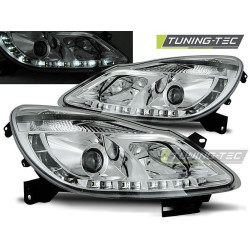 TUNING-TEC farovi (DRL) za OPEL CORSA D 04.06-11 (H1), krom, V1