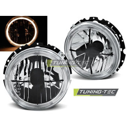 TUNING-TEC farovi (Angel Eyes) za VW GOLF 1 05.74-07.83 (H4), krom, V2