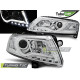 TUNING-TEC farovi (Tube Light) za AUDI A6 C6 04.04-08 (H7/H1), krom