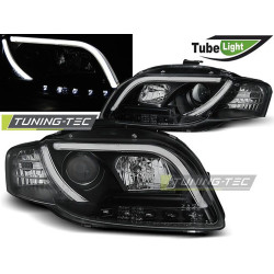 TUNING-TEC farovi (Tube Light) za AUDI A4 B7 11.04-03.08 (H7/H1), crna, V1