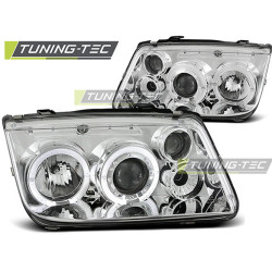 TUNING-TEC farovi (Angel Eyes) za VW BORA 09.98-07.05 (H1), krom