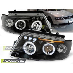 TUNING-TEC farovi (Angel Eyes) za VW PASSAT B5 3B 11.96-08.00 (H1), crna, V2
