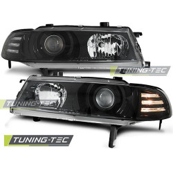 TUNING-TEC farovi (Angel Eyes) za HONDA PRELUDE 02.92-01.97 (H7/HB3, bez homologacije), crna