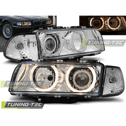 TUNING-TEC farovi (Angel Eyes) za BMW E38 06.94-08.98 (H7), krom