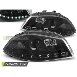 TUNING-TEC farovi (DRL) za SEAT IBIZA 6L 04.02-08 (H1), crna, V1