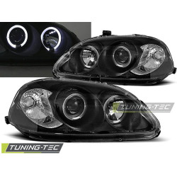 FAROVI HONDA CIVIC 03.99-02.01 ANGEL EYES CRNI