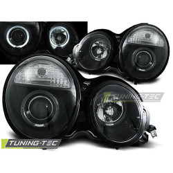 TUNING-TEC farovi (Angel Eyes) za MERCEDES W210 E-KLASA 95-05.99 (H7/H1), crna