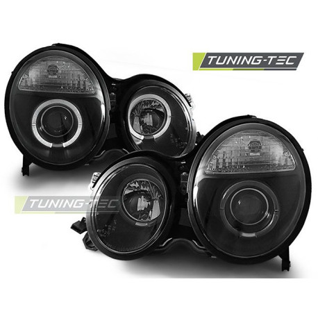 Farovi i rasvjeta TUNING-TEC farovi (Angel Eyes) za MERCEDES W210 E-KLASA 06.99-02 (H7/H1), crna | race-shop.hr