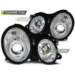 TUNING-TEC farovi (Angel Eyes) za MERCEDES W208 CLK 03.97-04.02 (H7/H1), krom