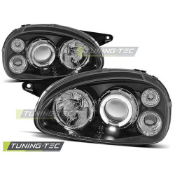FAROVI OPEL CORSA B 02.93-10.00 ANGEL EYES CRNI