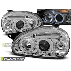 FAROVI OPEL CORSA B 02.93-10.00 ANGEL EYES KROM