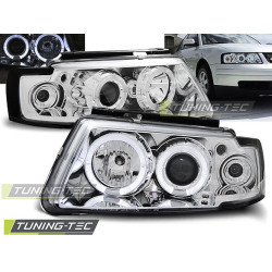 TUNING-TEC farovi (Angel Eyes) za VW PASSAT B5 3B 11.96-08.00 (H1), krom, V1