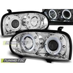 TUNING-TEC farovi (Angel Eyes) za VW GOLF 3 09.91-08.97 (H1), krom, V2