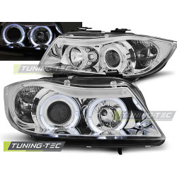 TUNING-TEC farovi (Angel Eyes) za BMW E90/E91 03.05-08.08 (H7/H1), krom