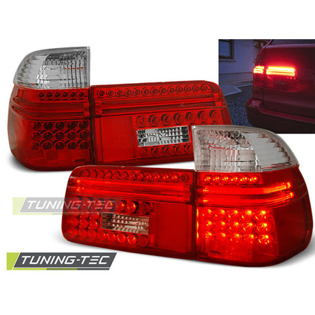 Farovi i rasvjeta TUNING-TEC LED stražnja svjetla za BMW E39 97-08.00 TOURING, crveno-bijela | race-shop.hr