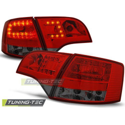 TUNING-TEC LED stražnja svjetla za AUDI A4 B7 11.04-03.08 AVANT, crveno-dimljena, V1