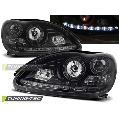 Farovi i rasvjeta TUNING-TEC farovi (DRL) za MERCEDES W220 S-KLASA 09.98-05.05 (H7), crna | race-shop.hr
