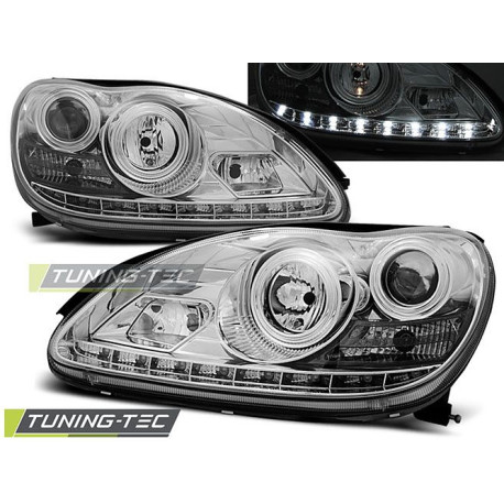 Farovi i rasvjeta TUNING-TEC farovi (DRL) za MERCEDES W220 S-KLASA 09.98-05.05 (H7), krom | race-shop.hr