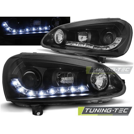 Farovi i rasvjeta TUNING-TEC farovi (DRL) za VW GOLF 5 (H1), crna | race-shop.hr