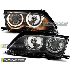TUNING-TEC farovi (Angel Eyes) za BMW E46 09.01-03.05 S/T (LIMOUSINE, TOURING, H7), crna