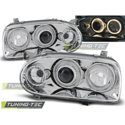 TUNING-TEC farovi (Angel Eyes) za VW GOLF 3 09.91-08.97 (H7), krom, V2