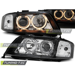 TUNING-TEC farovi (Angel Eyes) za AUDI A6 05.97-09.99 (H7), crna