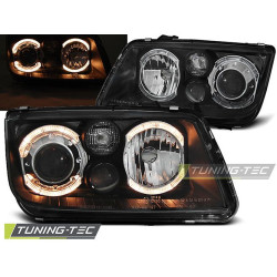 TUNING-TEC farovi (Angel Eyes) za VW BORA 09.98-07.05 (H7), crna