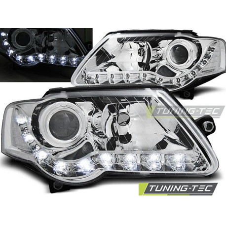 Farovi i rasvjeta TUNING-TEC farovi (DRL) za VW PASSAT B6 3C 03.05-10 (H7), krom | race-shop.hr
