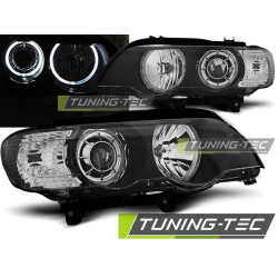 TUNING-TEC farovi (Angel Eyes) za BMW X5 E53 09.99-10.03 (H7), crna, V2
