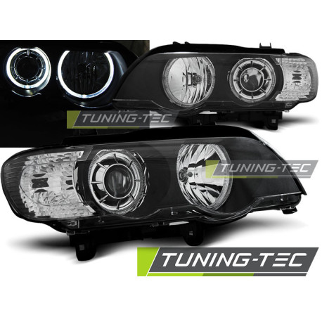 Farovi i rasvjeta TUNING-TEC farovi (Angel Eyes) za BMW X5 E53 09.99-10.03 (H7), crna, V2 | race-shop.hr