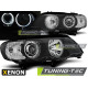 TUNING-TEC farovi (Angel Eyes) za XENON BMW X5 E53 09.99-10.03 (D2S/H7), crna, V2
