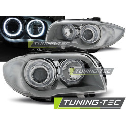 TUNING-TEC farovi (Angel Eyes) za BMW 1 E87/E81/82/88 04-11 (H7), krom, V3