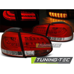 TUNING-TEC LED stražnja svjetla (LED Bar) za WHIE VW GOLF 6 10.08-12, crvena, V1