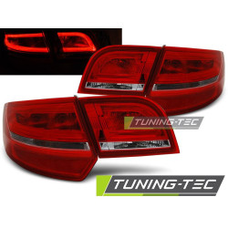 TUNING-TEC LED stražnja svjetla za AUDI A3 8P 04-08 SPORTBACK, crveno-bijela, V2