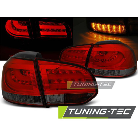 Farovi i rasvjeta TUNING-TEC LED stražnja svjetla (LED Bar) za VW GOLF 6 10.08-12, crveno-dimljena, V1 | race-shop.hr