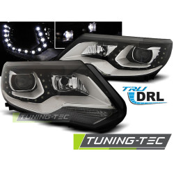 TUNING-TEC farovi (True DRL) za VW TIGUAN 2011 - 12.2015 (H7), crna