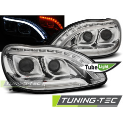 TUNING-TEC farovi (Tube Light) za MERCEDES W220 S-KLASA 09.98-05.05 (H7), krom