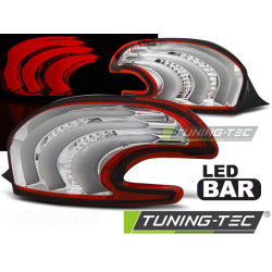TUNING-TEC LED stražnja svjetla (LED Bar) za PEUGEOT 208 4.12-06.15, crveno-bijela