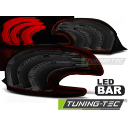 TUNING-TEC LED stražnja svjetla (LED Bar) za PEUGEOT 208 4.12-06.15, crveno-dimljena